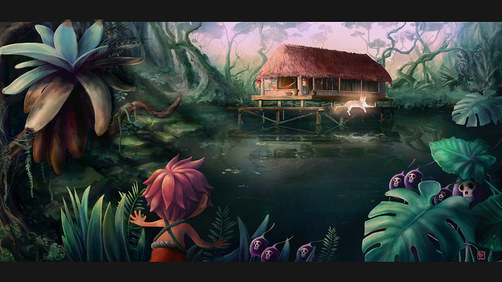 The Shaman’s House – Environment Illustration