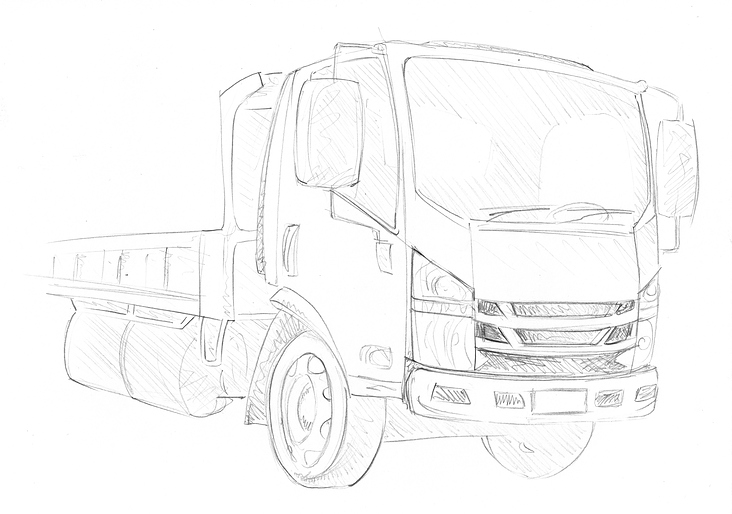 ISUZU Logo „Master Technician Programme“ / Truck N-Series, draft