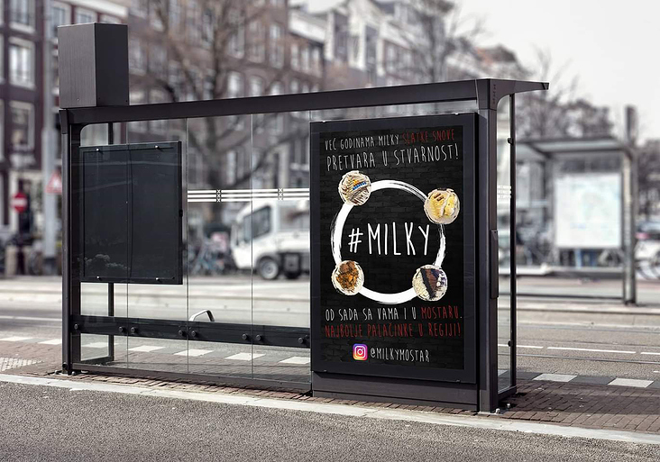 Milky billboards