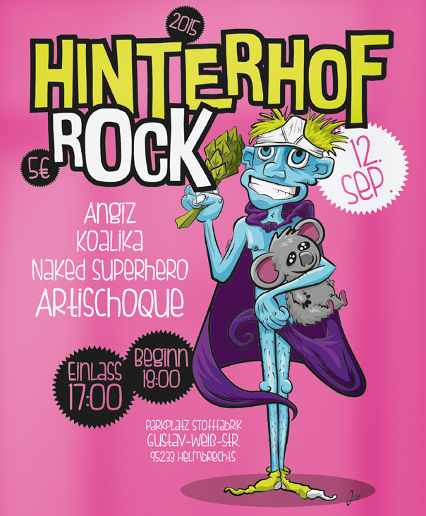 Plakat – Hinterhof Rock Festival in Helmbrechts