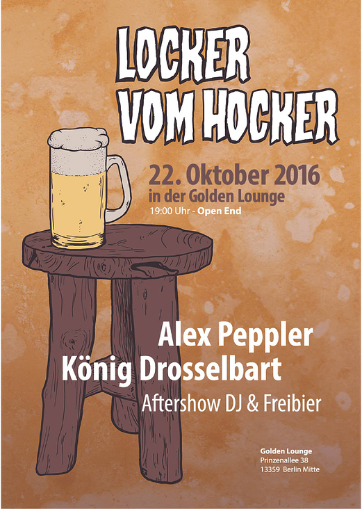 Plakat – Locker vom Hocker Festival in Berlin
