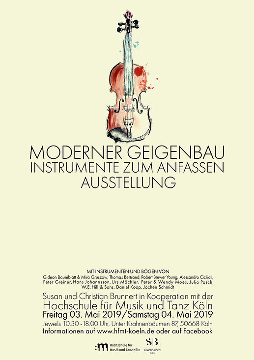 Plakat Geigenbau Ausstellung (Illustration und Gestaltung)