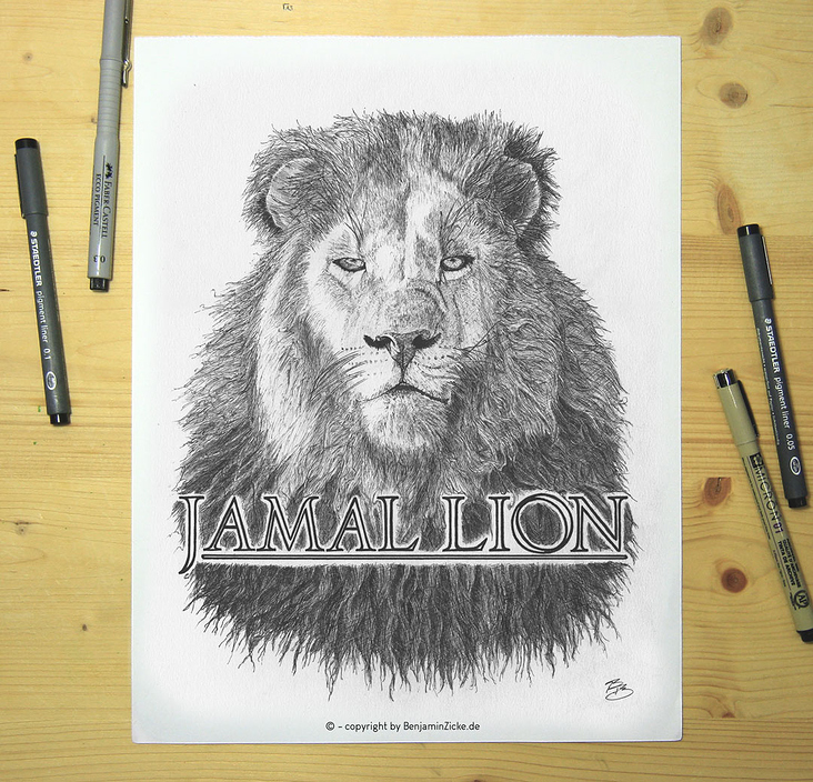 ‚Jamal Lion‘ – T-Shirt Motiv