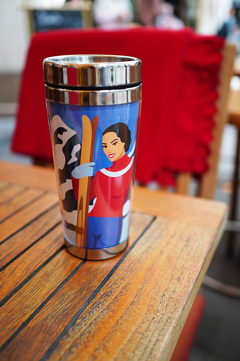 Coffee Mug „Ski“ in Retrodesign