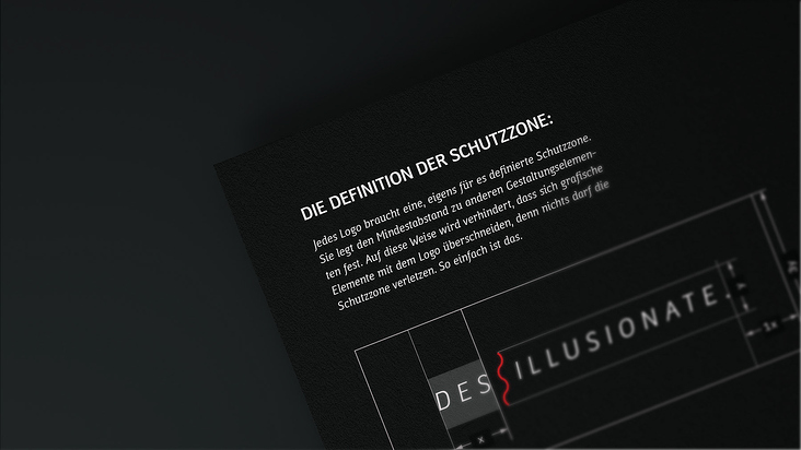 Logo-Schutzzone im Style Guide / Design Manual