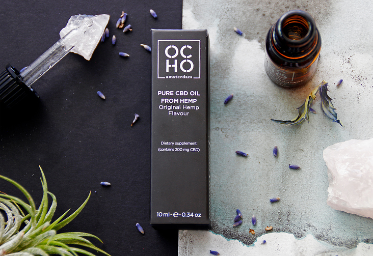 CBD oil packaging and photography