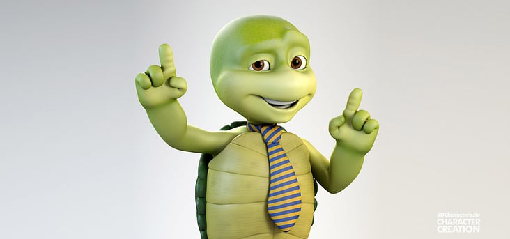 Cartoon 3D Schildkröte