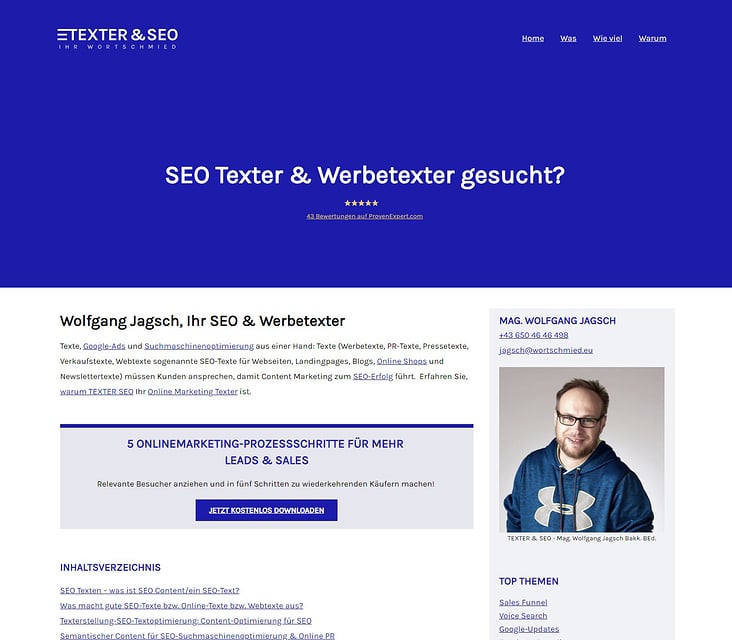 Wortschmied Webdesign