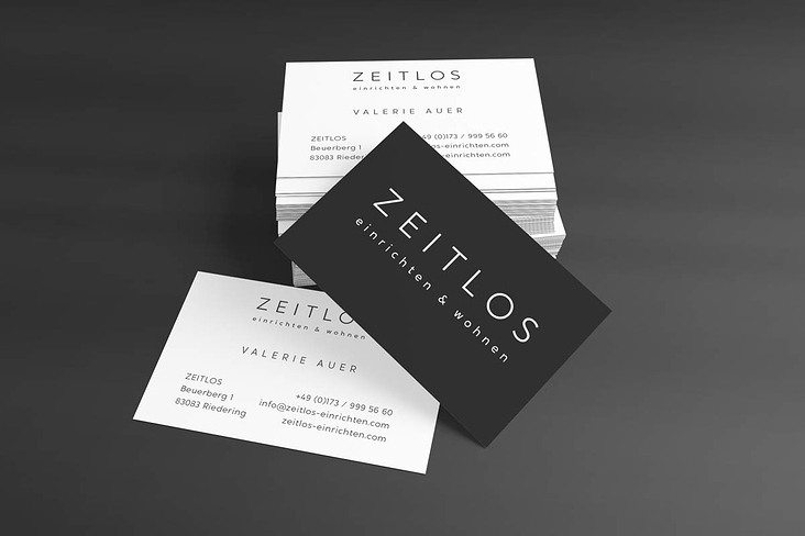 ZEITLOS-EINRICHTEN.COM Logo, Branding, Website