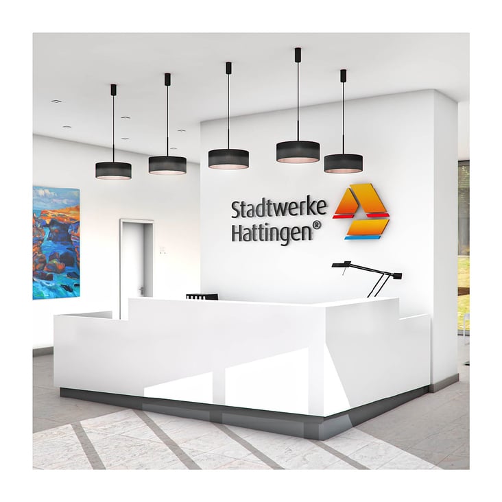 Empfangstheke der Stadtwerke Hattingen GmbH