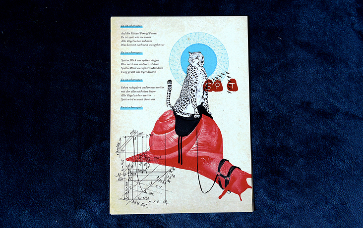 Grafische Gestaltung und Konzept Art Edition für die Band AUA AUA – Eines von 10 Blättern der Art Edition