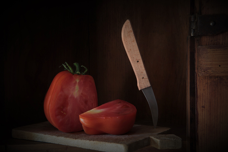 aufgeschnittene Tomate