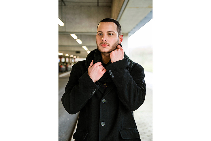 Outdoot Portraitfotografie Schauspieler Sebastiano Kiel IKEA Parkhaus