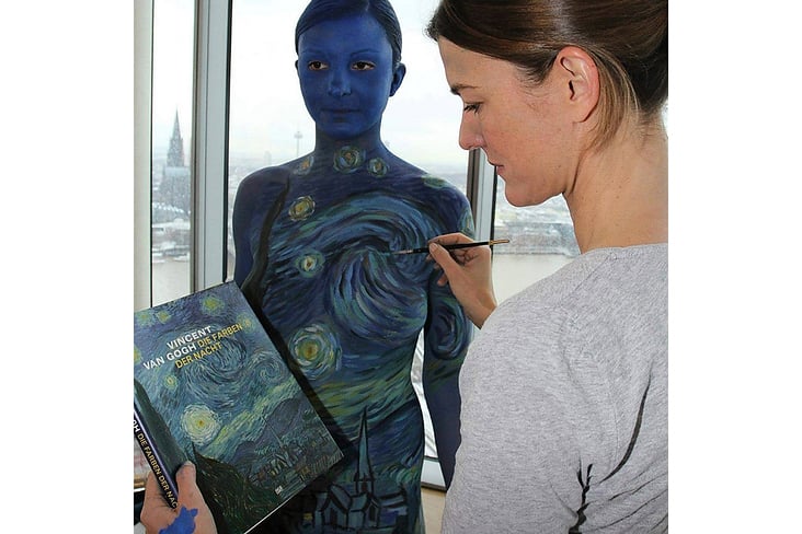 bodypainting.köeln ItiMa vanGogh 04