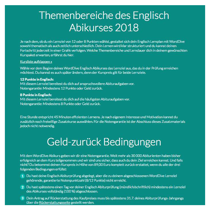 WordDive Microsite Teil 3 Englisch Abikurs 2018 mit Samu