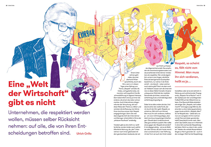 Unimak – corporate publishing – illustration Jahresbericht