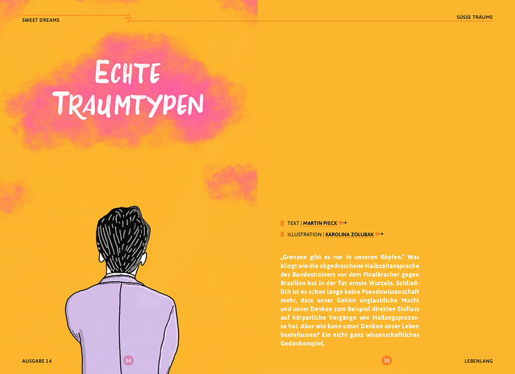 Editorial Illustration – Echte Traumtypen