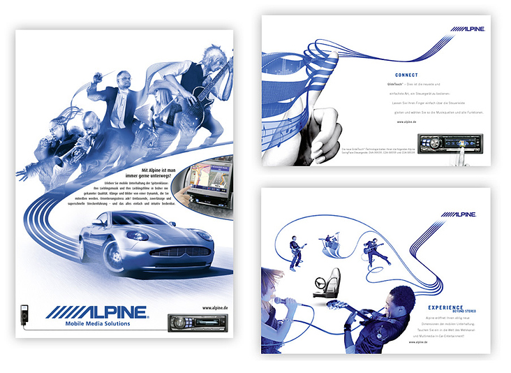 Anzeigenserie Alpine Electronics