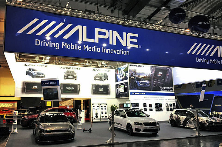 Messestand, Alpine Electronics