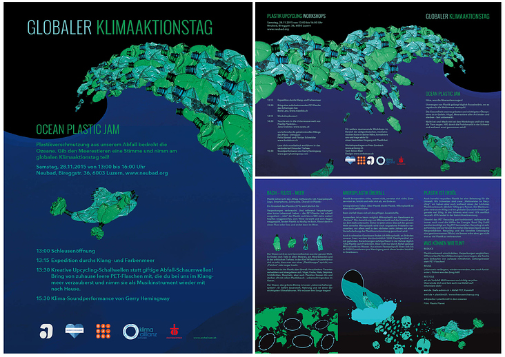 Plakat und Broschüre für den Globalen Klimaaktionstag