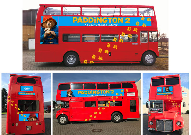 Paddington 2/CI, Werbemittel, Buskampagne für die Deutschlandpremiere