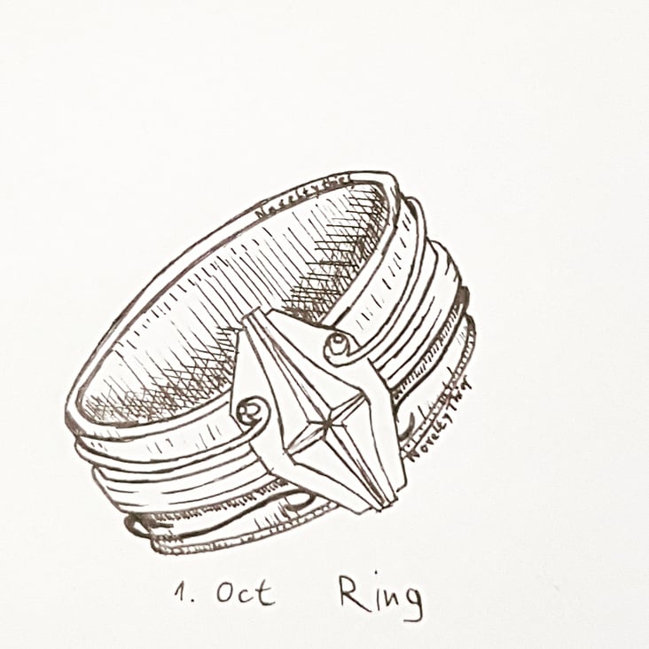 Inktober 2019 Day 1 Ring