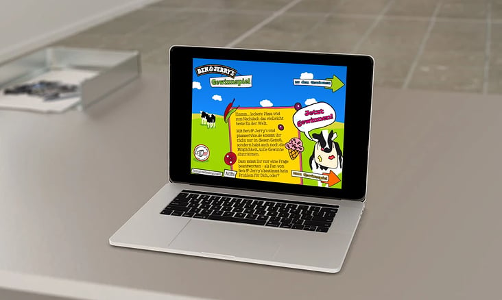 Online Microsite in Flash für Ben & Jerry´s-Aktion