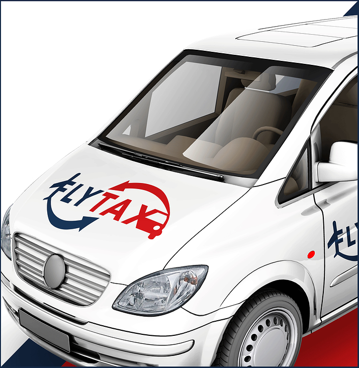 FlyTax  Corporate-Identity Autobeschriftung#2 MAINYOUL.DESIGN