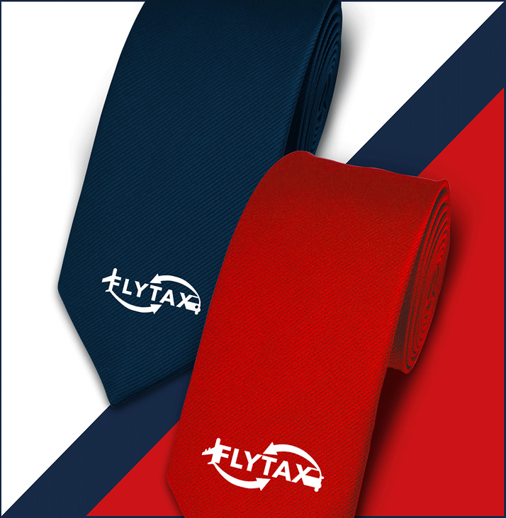 FlyTax  Corporate-Identity Krawatten MAINYOUL.DESIGN