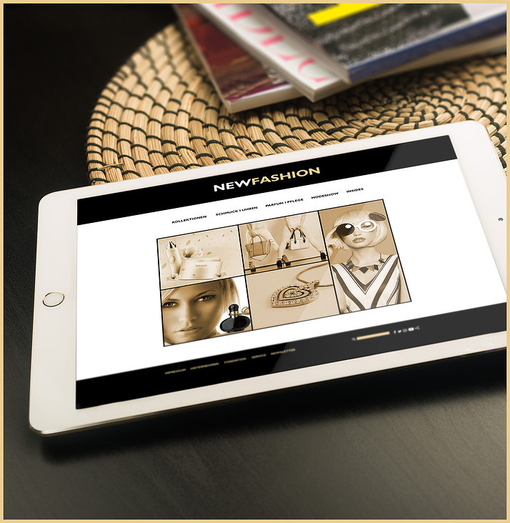 NEWFASHION Webdesign iPad MAINYOULA.DESIGN