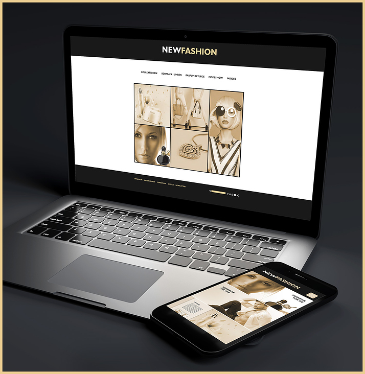NEWFASHION Webdesign Macbook+iPhone MAINYOULA.DESIGN
