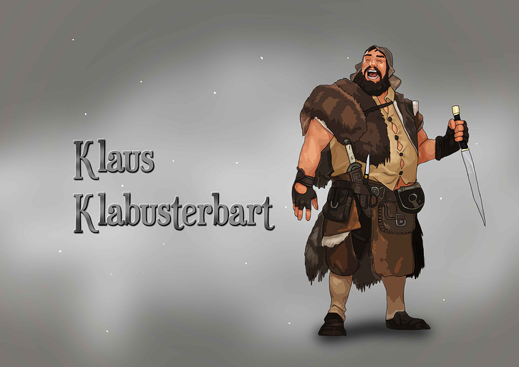 Charakterdesign Pirat Klabusterbart