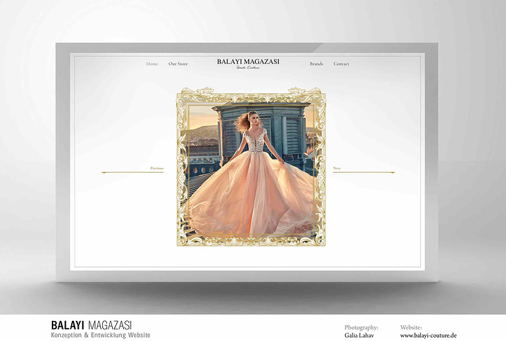 Konzeption & Entwicklung Website – Balayi Couture