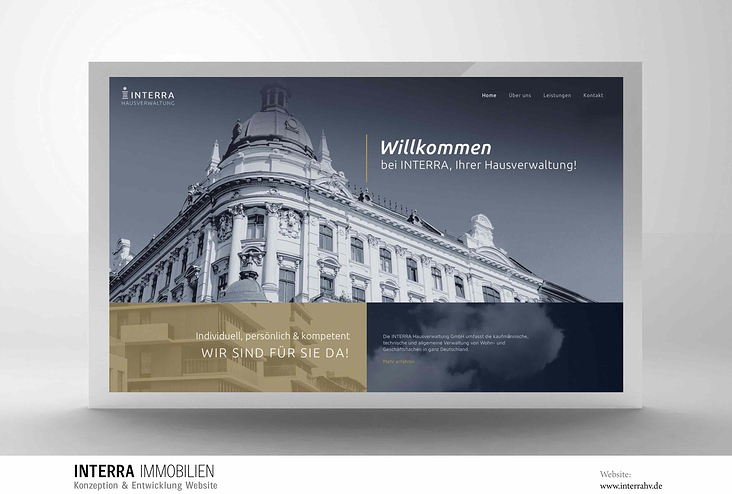 Konzeption & Entwicklung Website – Interra