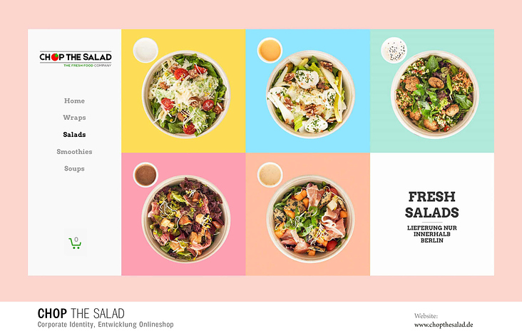 Corporate Design & Entwicklung – Chop the salad