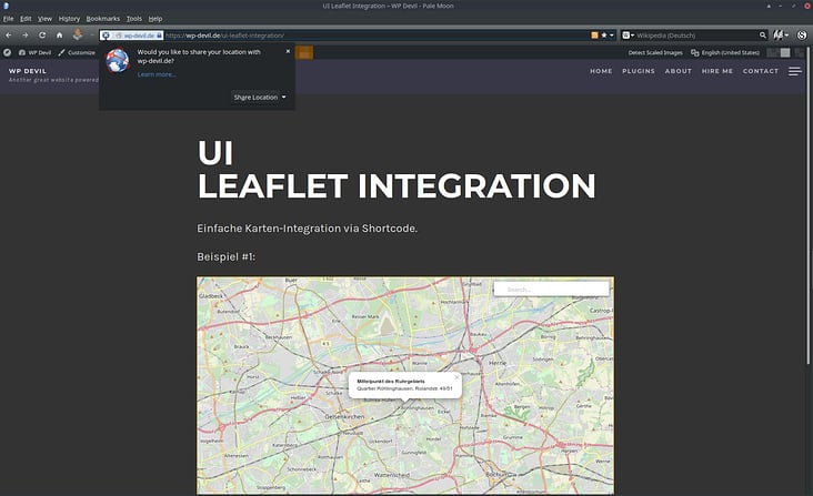 UI Leaflet Integration