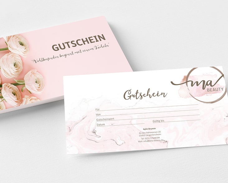 Gutschein Design