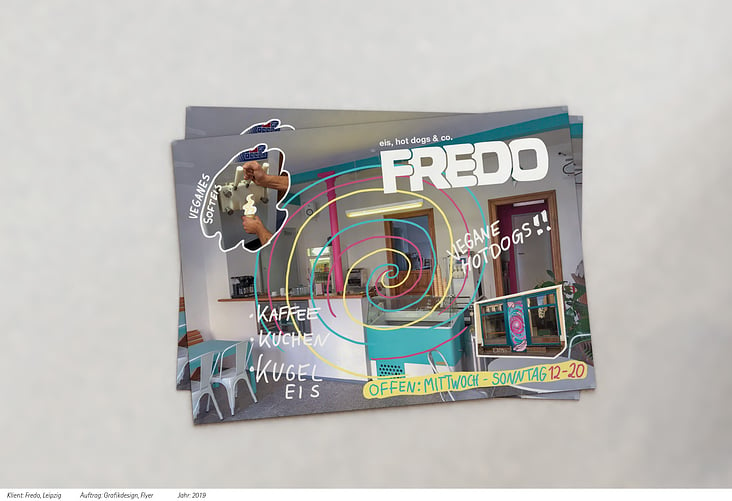 Flyer für Fredo, Leipzig