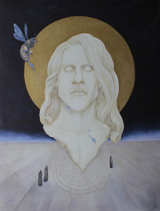 The Prophet, 2020, Aquarell und Graphit auf Aquarellkarton, ca. 60cm x 80cm