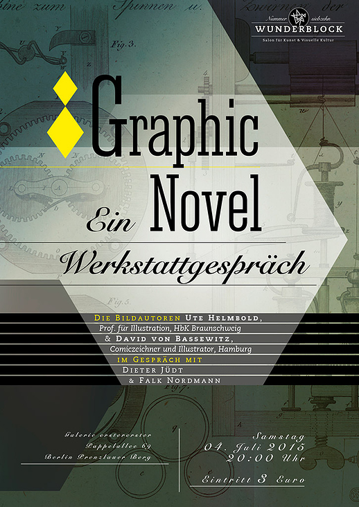 Wunderblock No. 17, Graphic Novel. Veranstaltungsplakat (2015)