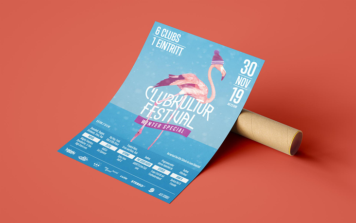 Plakat für das Clubkultur Festival Bielefeld