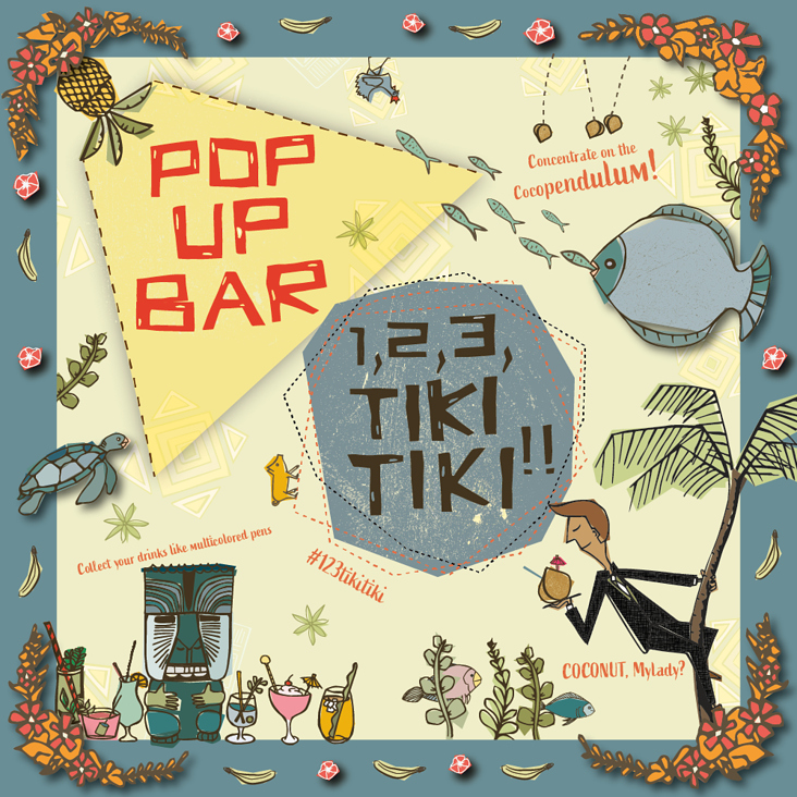 1,2,3, Tiki, Tiki!!! Pop-Up Bar Instagram