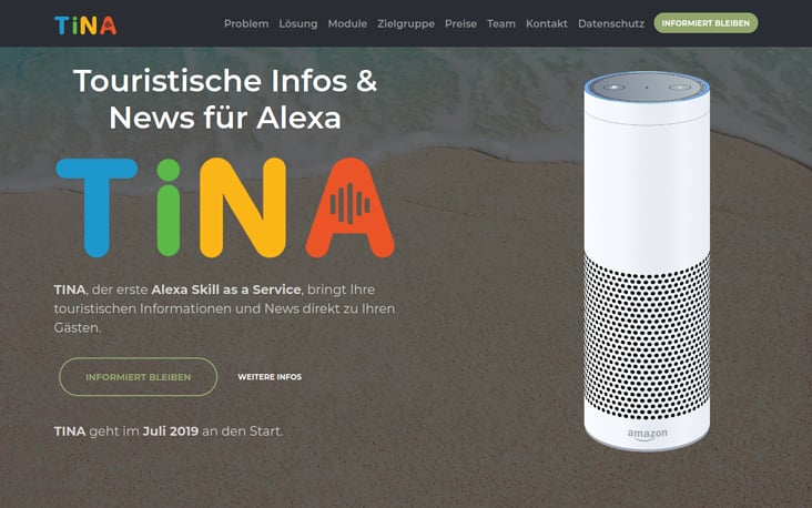 TINA – Alexa Skill as a Service für die Touristik