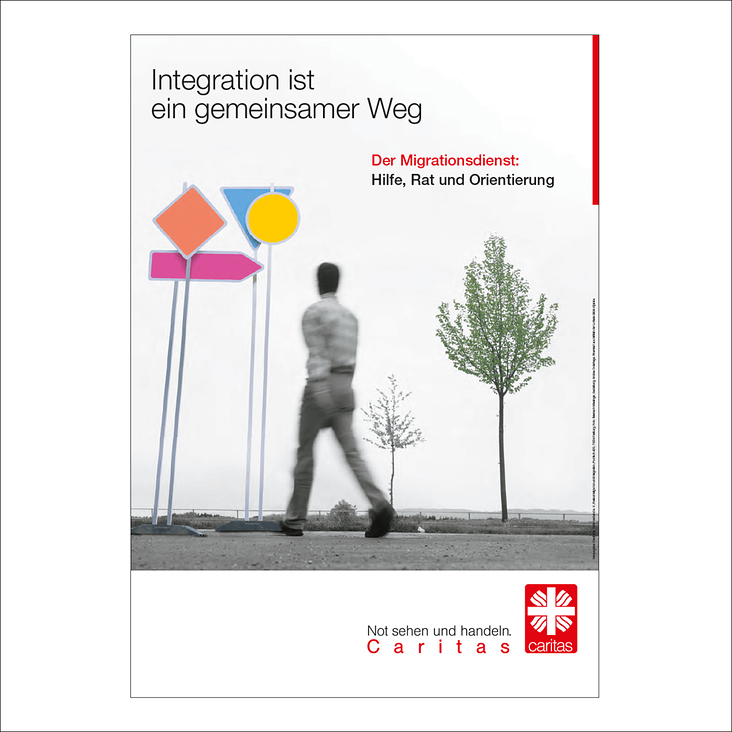 Caritas Migrationsdienst Imagekampagne Plakate