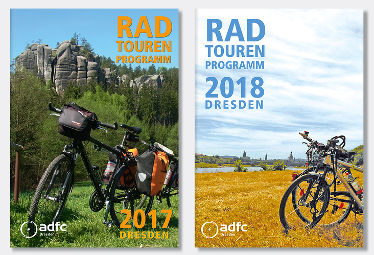 Titel Radtourenprogramme 2017 + 2018