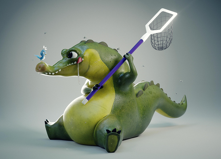 Crocodile 3D Character Design