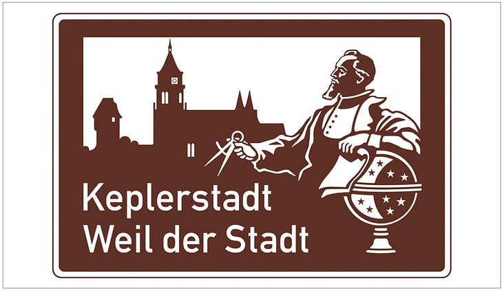 Autobahnschild Weil der Stadt