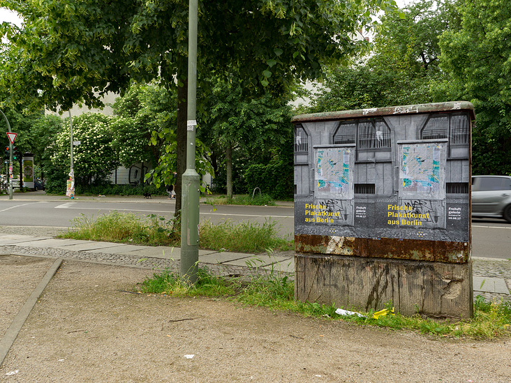 „Frische Plakatkunst“ (Ausstellungsplakat für die Freiluftgalerie, 2017)