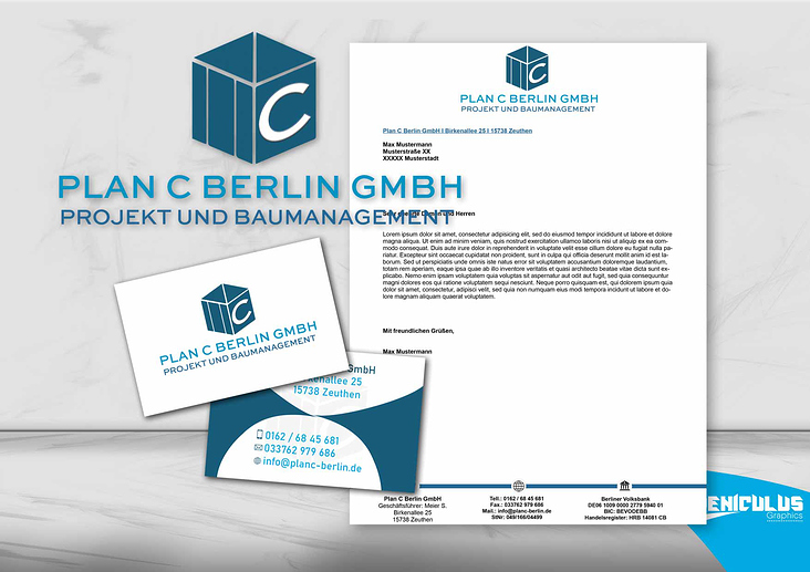 Coporatedesign PlanC Berlin Baumanagement
