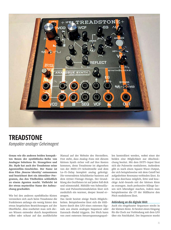 Treadstone – Analogue Solutions